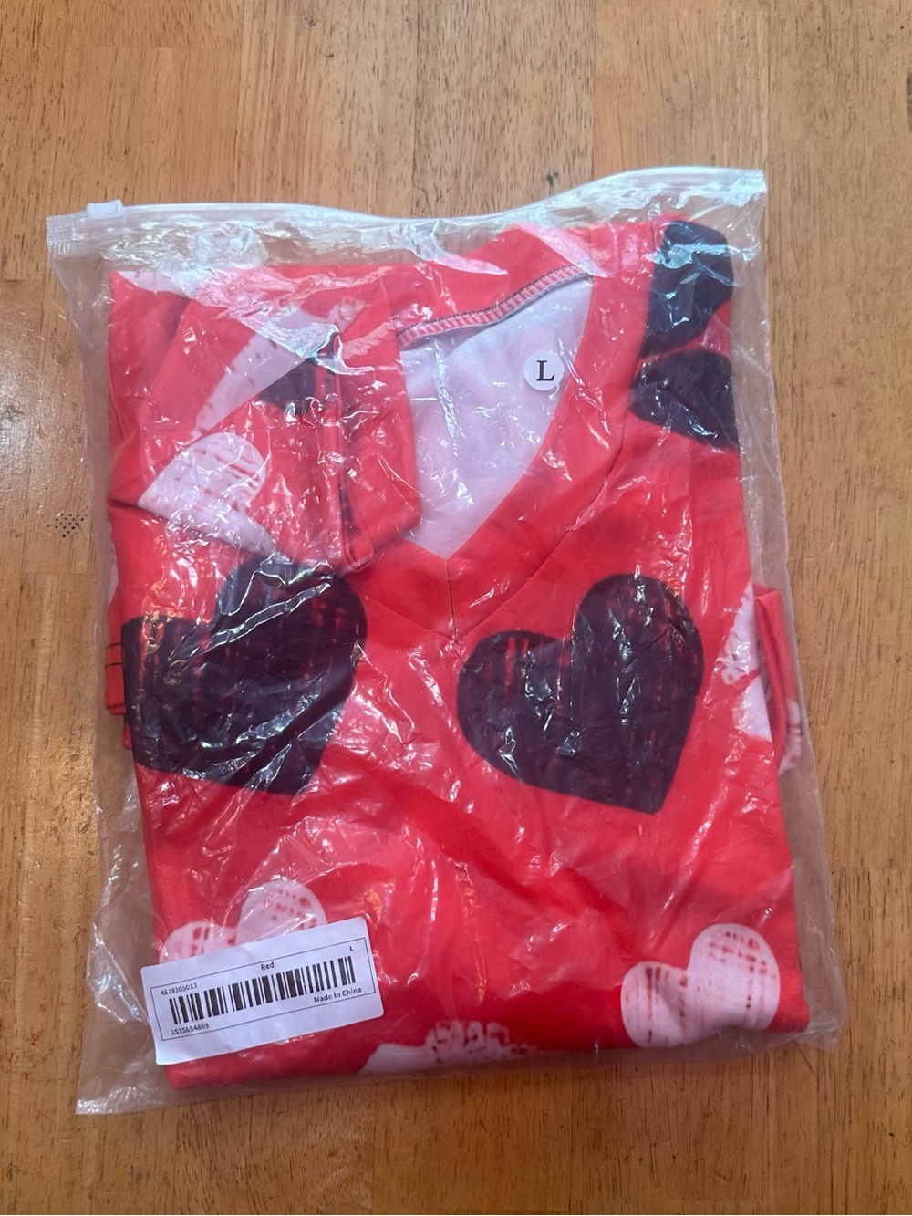 Heart and Kisses Scrub Top